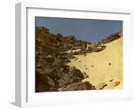 On the plateau of the Sahara, Egypt-English Photographer-Framed Giclee Print