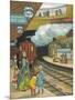 On the Platform at Portland Road Station London-Thomas Crane-Mounted Art Print