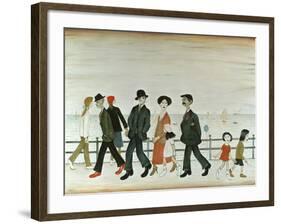 On The Promenade-Laurence Stephen Lowry-Framed Giclee Print