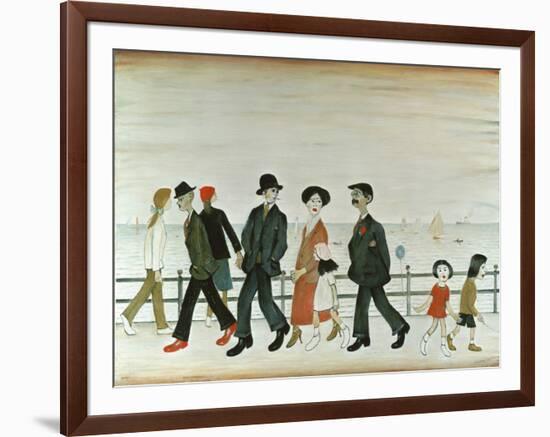 On The Promenade-Laurence Stephen Lowry-Framed Giclee Print