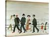 On The Promenade-Laurence Stephen Lowry-Stretched Canvas