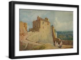 'On the Rampart, Domfont, France', 1923-John Sell Cotman-Framed Giclee Print