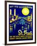 On the Reeperbahn, St. Pauli', Poster Advertising Hamburg, 1936-null-Framed Giclee Print