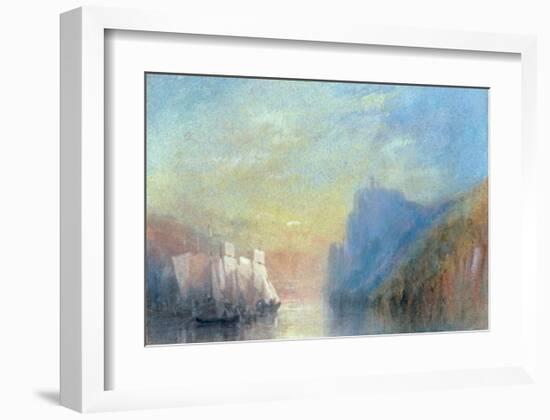 On the Rhine, 1830-J M W Turner-Framed Giclee Print