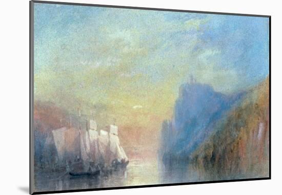 On the Rhine, 1830-J M W Turner-Mounted Giclee Print