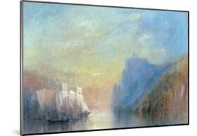 On the Rhine, 1830-J M W Turner-Mounted Giclee Print