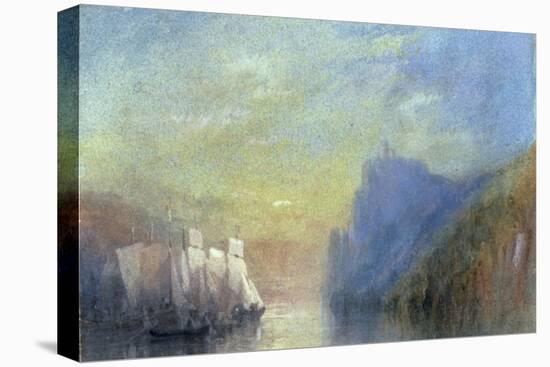 On the Rhine, c.1830-J. M. W. Turner-Stretched Canvas