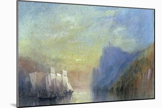 On the Rhine, c.1830-J. M. W. Turner-Mounted Giclee Print