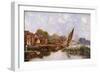 On the River at Beccles, Suffolk, 1924-1926-Louis Burleigh Bruhl-Framed Giclee Print
