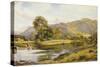 On the River Conway, North Wales-Benjamin Williams Leader-Stretched Canvas