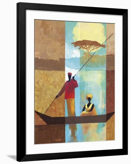 On the River I-Keith Mallett-Framed Giclee Print