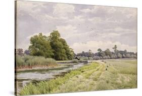 On the River Ouse, Hemingford Grey, 1904-William Fraser Garden-Stretched Canvas
