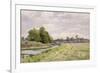 On the River Ouse, Hemingford Grey, 1904-William Fraser Garden-Framed Giclee Print