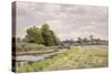 On the River Ouse, Hemingford Grey, 1904-William Fraser Garden-Stretched Canvas