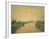 On the River Ouse-J. M. W. Turner-Framed Giclee Print