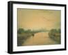 On the River Ouse-J. M. W. Turner-Framed Giclee Print