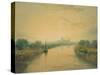 On the River Ouse-J. M. W. Turner-Stretched Canvas