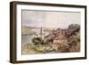 On the River Yare, C.1880 (W/C on Paper)-Charles Robertson-Framed Giclee Print