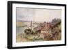 On the River Yare, C.1880 (W/C on Paper)-Charles Robertson-Framed Giclee Print