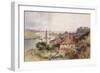 On the River Yare, C.1880 (W/C on Paper)-Charles Robertson-Framed Giclee Print