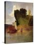 On the River Yare-John Sell Cotman-Stretched Canvas