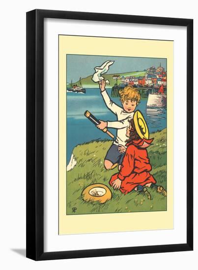 On the River-Rosa C. Petherick-Framed Art Print