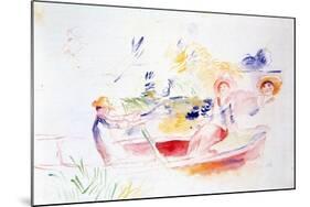 On the Riverbank, 20th Century-Pierre-Auguste Renoir-Mounted Giclee Print