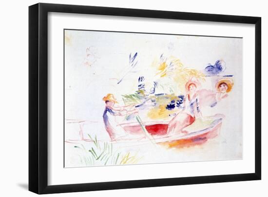 On the Riverbank, 20th Century-Pierre-Auguste Renoir-Framed Giclee Print