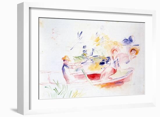 On the Riverbank, 20th Century-Pierre-Auguste Renoir-Framed Giclee Print