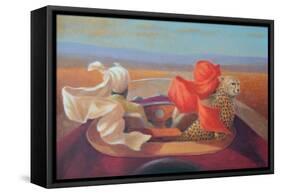 On the Road and Cheetah-Lincoln Seligman-Framed Stretched Canvas