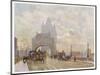 On the Road Approaching the Bridge-Herbert Marshall-Mounted Art Print