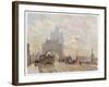 On the Road Approaching the Bridge-Herbert Marshall-Framed Art Print