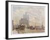 On the Road Approaching the Bridge-Herbert Marshall-Framed Art Print