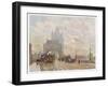 On the Road Approaching the Bridge-Herbert Marshall-Framed Art Print