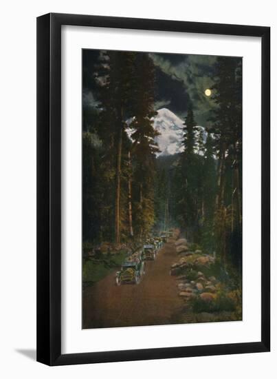 'On the Road from Mount Rainier National Park, Washington', c1916-Asahel Curtis-Framed Premium Photographic Print