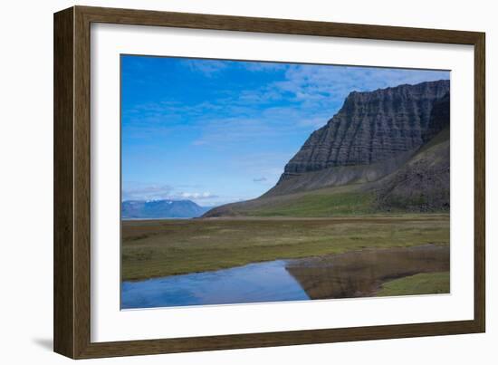 On the Road in the West Fjords of Iceland-Luis Leamus-Framed Photographic Print