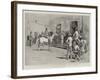 On the Road to Bulawayo, Selling Horses by Auction at Mafeking-Charles Edwin Fripp-Framed Giclee Print
