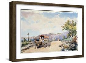 On the Road to Istanbul-Pietro Benvenuti-Framed Giclee Print