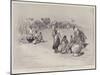 On the Road to the Front in Matabeleland, a Group of Bechuana at Ramoutsa-Charles Edmund Brock-Mounted Giclee Print