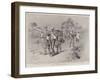 On the Road to the Front in Matabeleland, Refugees Coming on Foot from Buluwayo-Charles Edwin Fripp-Framed Giclee Print