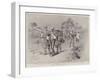 On the Road to the Front in Matabeleland, Refugees Coming on Foot from Buluwayo-Charles Edwin Fripp-Framed Giclee Print