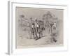 On the Road to the Front in Matabeleland, Refugees Coming on Foot from Buluwayo-Charles Edwin Fripp-Framed Giclee Print