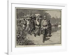 On the Road to Uganda, The Times Correspondent Leaving Mombasa-null-Framed Giclee Print