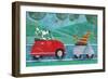 On the Road with Duke and Sweetpea-Peter Adderley-Framed Art Print