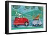 On the Road with Duke and Sweetpea-Peter Adderley-Framed Art Print