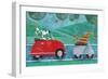 On the Road with Duke and Sweetpea-Peter Adderley-Framed Art Print