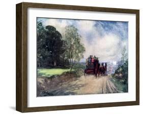 On the Rochester Coach, C1920-Frank Reynolds-Framed Giclee Print