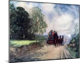 On the Rochester Coach, C1920-Frank Reynolds-Mounted Giclee Print