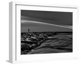 On the Rocks Bw-Josh Adamski-Framed Photographic Print