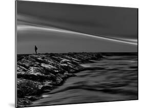 On the Rocks Bw-Josh Adamski-Mounted Photographic Print